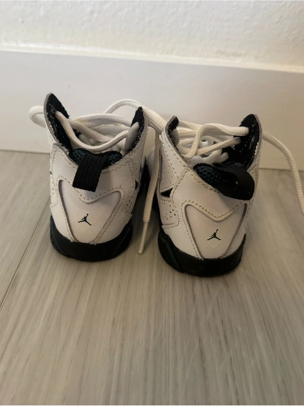 Jordan Kids White and Black Sneakers